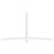 Ekena Millwork Bellingham Architectural Grade PVC Gable Bracket, 108"W x 58 1/2"H x 2"D x 4"F, 13/12 Pitch GBP108X59X0204BEL00 - alternate 5
